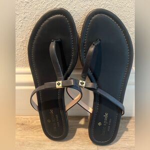 Kate Spade Navy Sandals with Elegant T-Bar Design